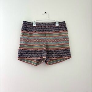 colorful boho patterned shorts